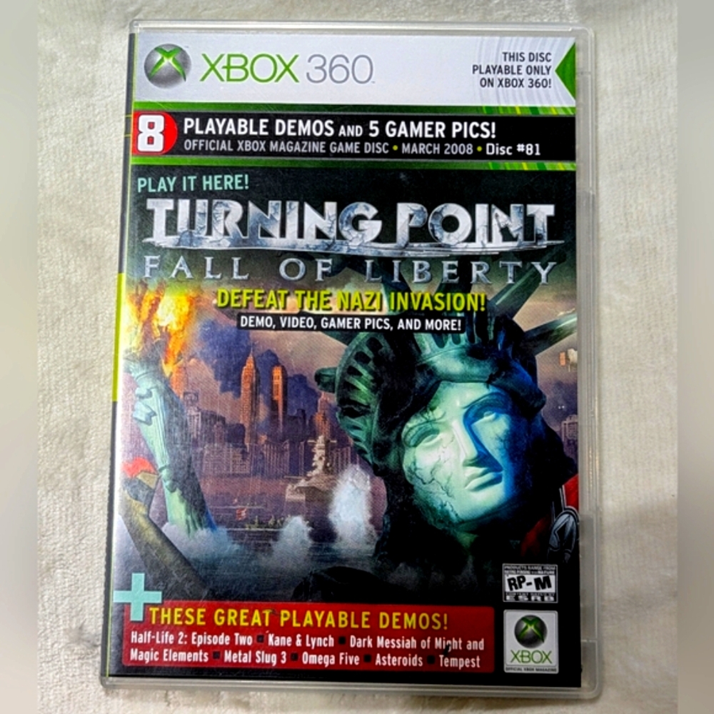 TURNING POINT Official Xbox Magazine Demo Disc #81 | Microsoft Xbox 360 | CIB